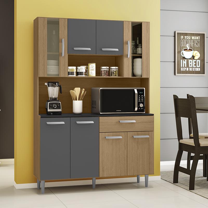 Armario Cozinha 8 Portas e 1 Gaveta Gabi - Home & Living