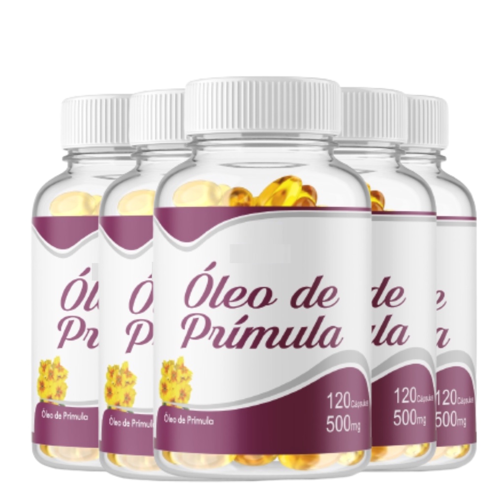 Oleo Primula 5 frascos x 120 capsulas 600 cápsulas 500 mg