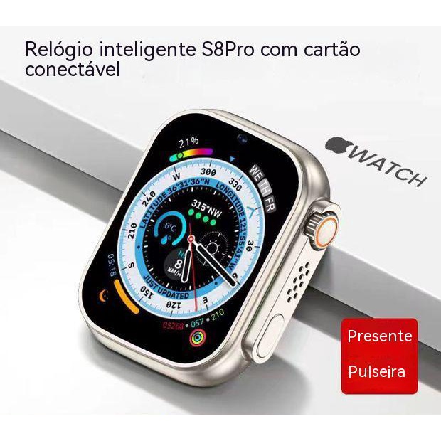 Apple watch Série 8 Watch S8 1 : 1 Smartwatch Relógio Inteligente De  Chamada Personalizado Monitoramento De Sono Sem Fio Carregamento ip68  Impermeável - Escorrega o Preço