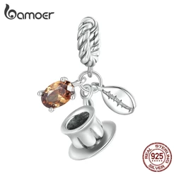 Bamoer 925 Pingente De Prata Design Especial Acessórios De Café Para Fazer SCC2467