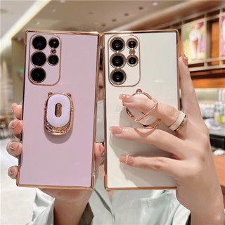 Capa Para Samsung A14 A13 A53 A54 A34 5G A52 A23 A12 A33 Suporte De Urso De Luxo Mão Anti-Impacto De Celular