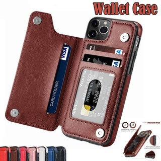 Capa De Couro De Luxo Slim Fit Premium Para iPhone 13 14 Pro Max 13Mini 14 Plus Carteira De Cartão À Prova De Choque