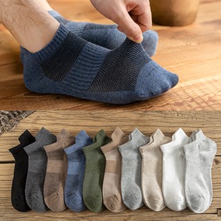 10 Pares Meias De Algodão Macio Masculinas De Alta Qualidade Esportivas Casuais De Malha Fina Desodorantes Confortáveis Respiráveis
