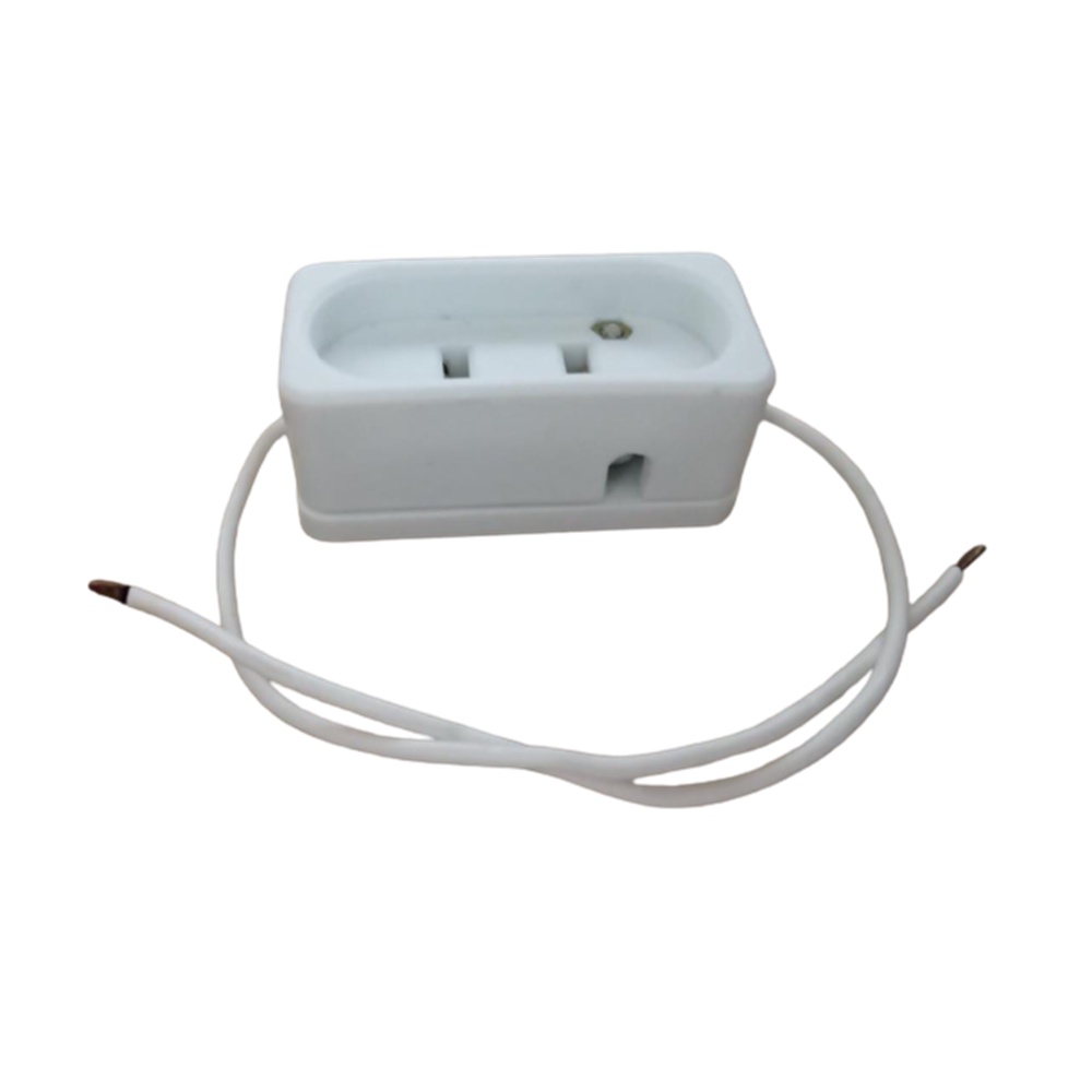 Soquete Porcelana Branco para Lampada Par64 Par56 Canhao