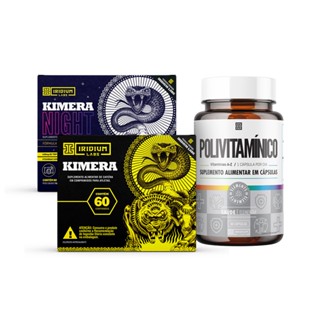 Kit Termogênico Kimera Thermo + Kimera Night + Polivitaminico - Iridium Labs