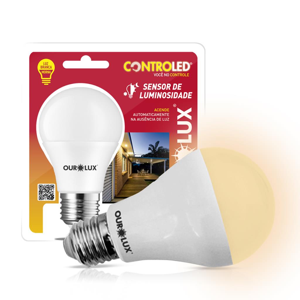 Lampada Led Inteligente Sensor Luminosidade 9W Bulbo E27 - Home & Living
