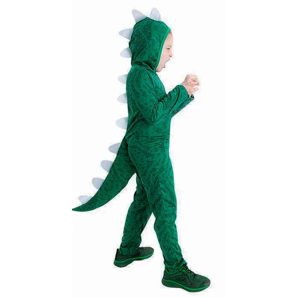 Fantasia de Dinossauro Kigurumi Infantil Macacão Longo