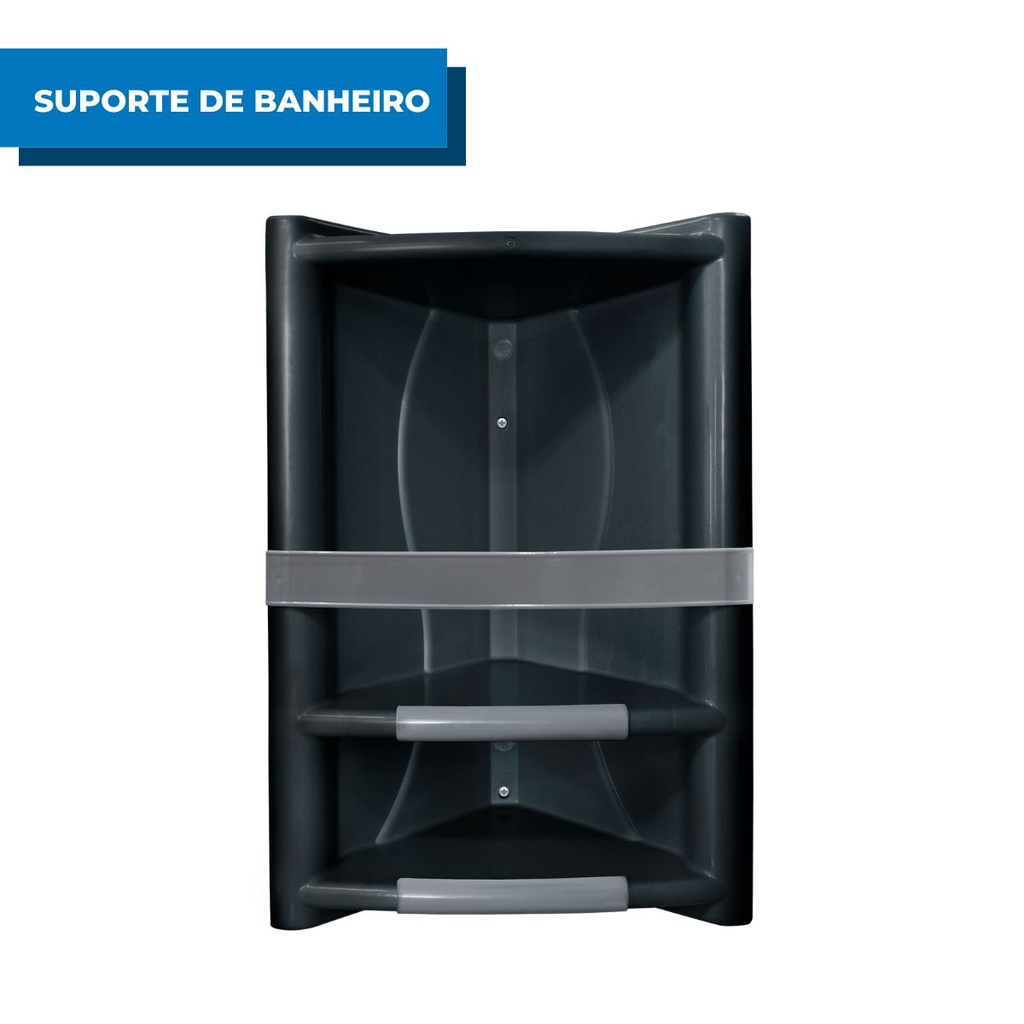 Suporte Grande Para Utilidades Preto Arqplast em Oferta na Shopee