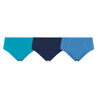 Kit com 3 Cuecas Slip Infantil Algodão Selene