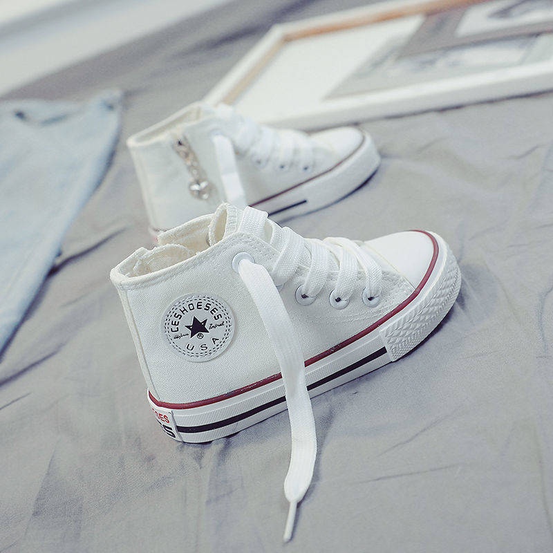 Sapatos De Lona Alta Para Crianças Meninos Meninas Pano De Verão Único Novo Estilo em Oferta na Shopee