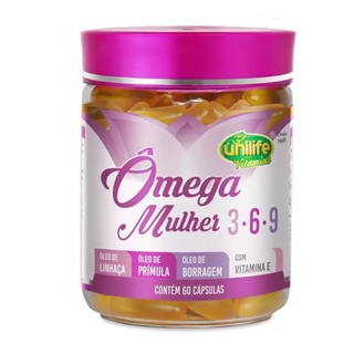 Ômega 3 Mulher 1450mg 60 Cápsulas - Unilife em Oferta na Shopee