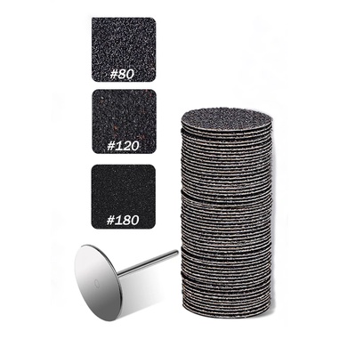 Kit 50 Refis de Disco para Broca de Remoção #180 - Fan Nails