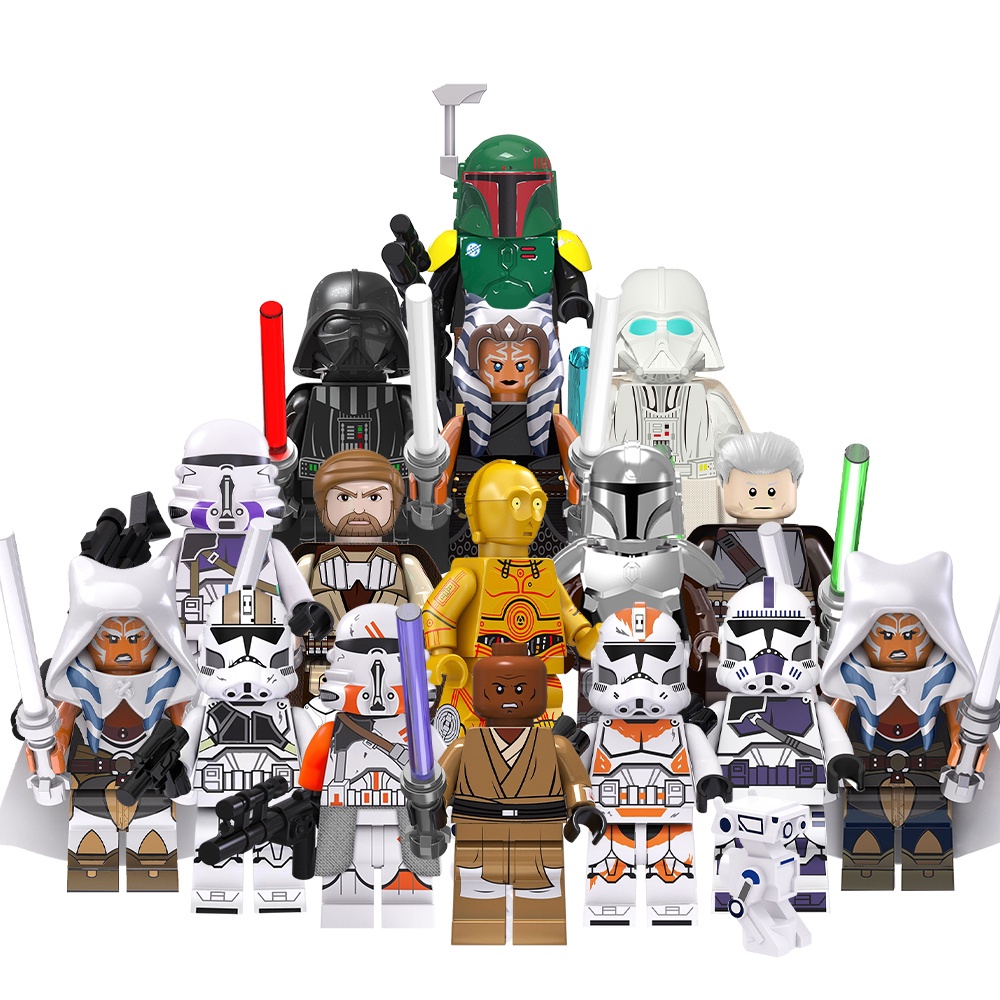 Boba Fett O Mau Bad Batch Scout Trooper ahsoka Mini Action Figures Blocos De Construção Brinquedos Infantis TV6102 6101