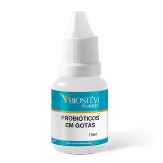 Probióticos Gotas 15ml - Sabor Morango - Equilibrio da Flora Intestinal