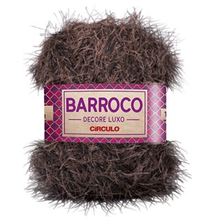 Kit com 4 Novelos Barroco Decore Luxo Peludo 280 Gramas Circulo Barbante para Crochê E Tricô