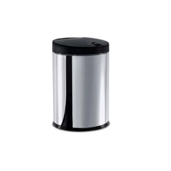Lixeira Em Aço Inox Com Tampa Brinox Press - 4 Litros Preto