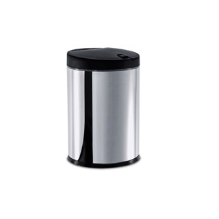 Lixeira Em Aço Inox Com Tampa Brinox Press - 4 Litros Preto