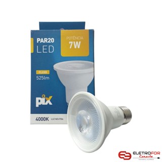 LAMPADA LED PAR 20 7W 4000K BRANCO NEUTRO PIX