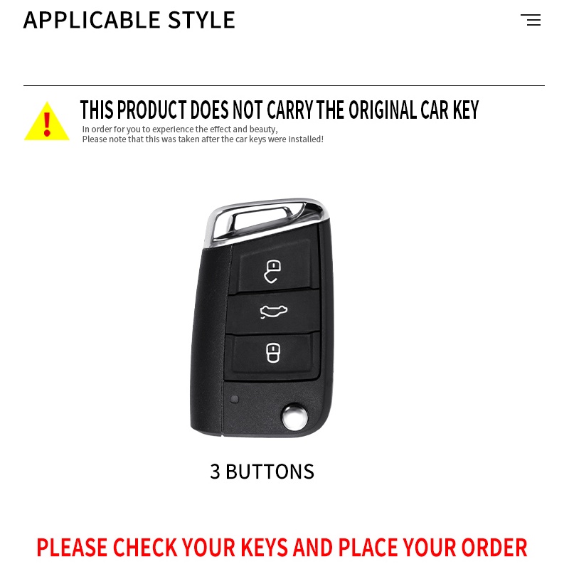 Capa Protetora De Para Chave Remota De Carro VW Volkswagen Golf 7 MK7 Tiguan MK2 Skoda Octavia A7 Assento Ateca Leon