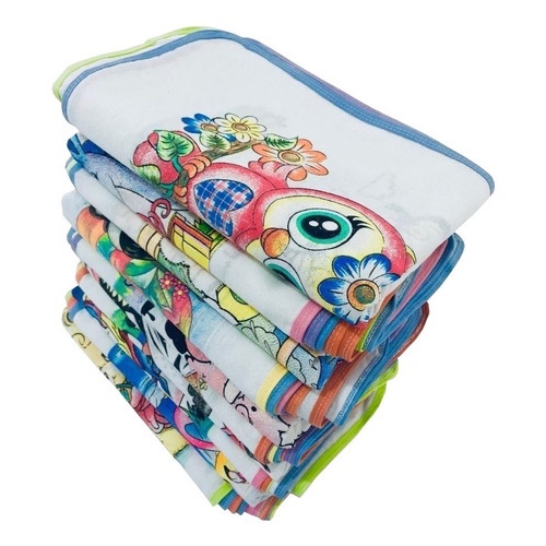 Pano De Prato Atacado Vies Estampado Kit Com 10 Peças em Oferta na Shopee