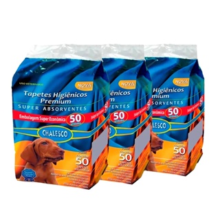 Kit 3 Tapete Higiênico Para Cães Chalesco C/50 Unidades em Oferta na Shopee