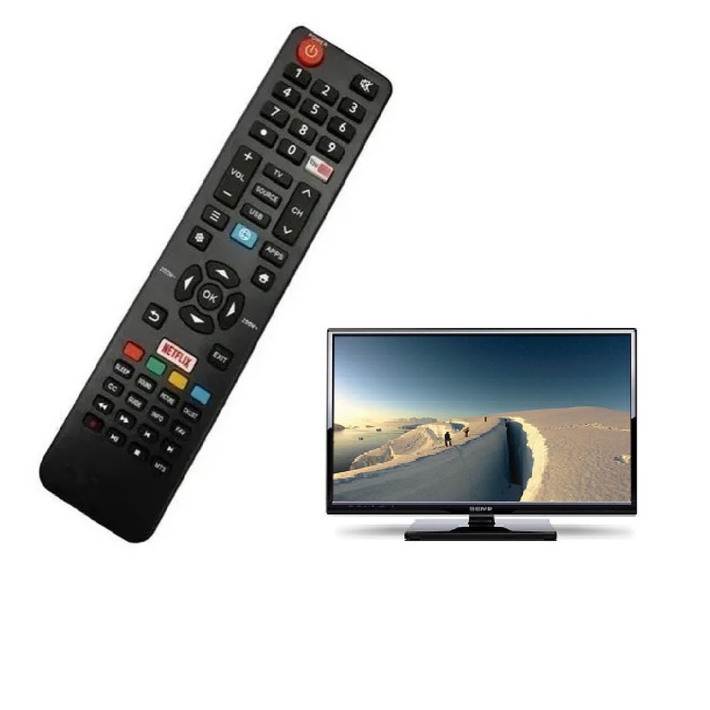 Controle Remoto Compatível Toshiba 4k Botão Netflix Youtube