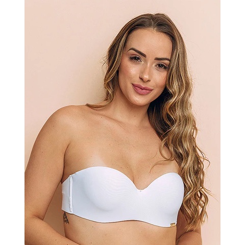 Sutiã Costa Silicone Tomara que Caia Bustie com Bojo Bandeau Faixa em Oferta na Shopee