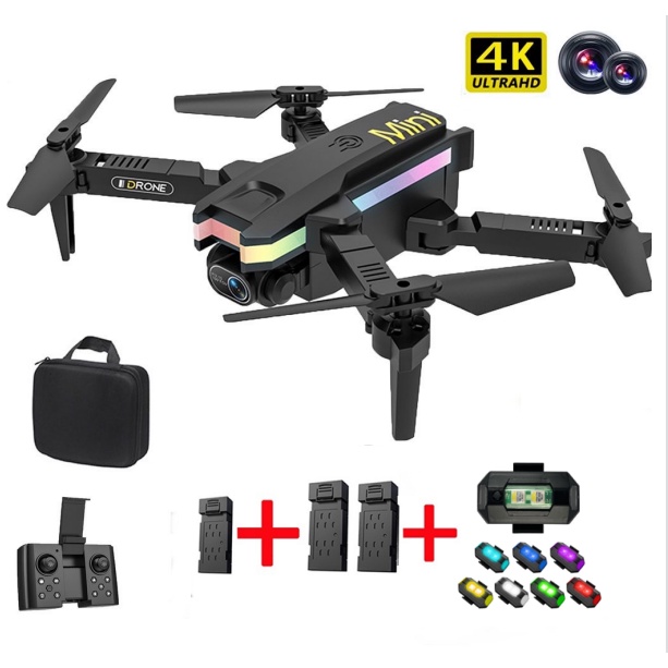 Drone Profissional 4K Hd XT8 Plus Novo Estilo Dobrável WiFi 4K Altura Fixa GPS Quad-Axis Mini Câmera/Bateria Pode Ser Adicionado