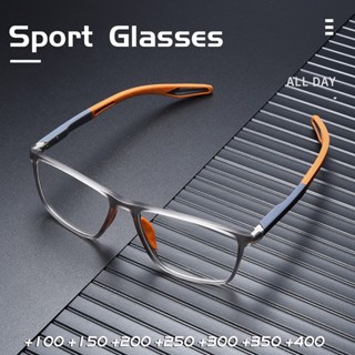 TR90 Óculos De Leitura De Moda Ultraleve Estilo Esportivo anti-Azul + 100 + 150 + 200 + 250 + 300 + 350 + 400
