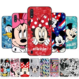 Para Samsung A01 Capa Flexível De Silicone Traseira De Telefone Em Galaxy A01 GalaxyA01 A 01 A015 tpu Preta De 5.7 Polegadas minne mouse