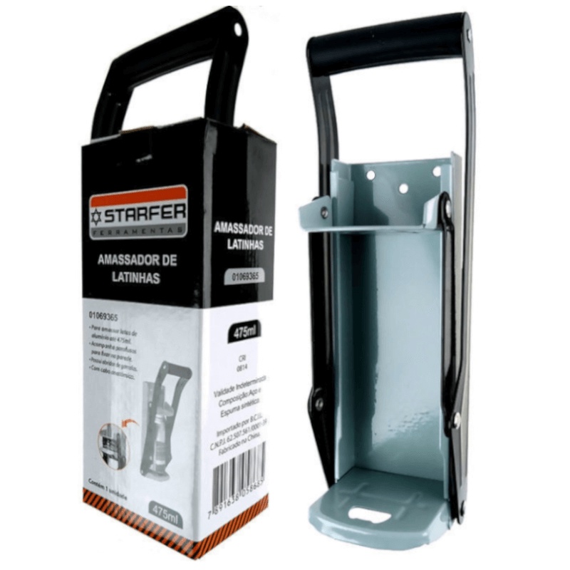 Amassador E Abridor De Latas De Parede 475ml - Starfer 100% Garantido