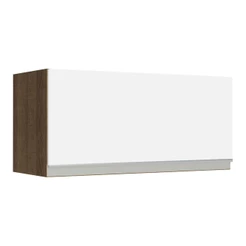 Armário de Cozinha Aéreo 70 cm 1 Porta Basculante Rustic/Branco Glamy Madesa