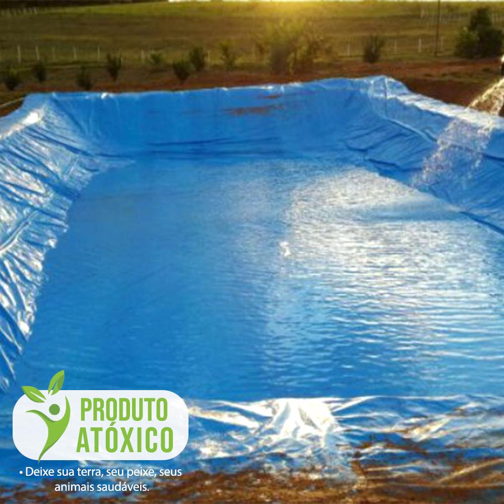 Tanque de Peixe e Ranários Lona Azul 8x4 M CK300 Atóxica Anti UV