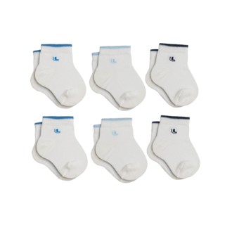 Kit Com 6 Pares De Meias Infantis Bebes Masculina e Feminina De Algodao Lupo Original