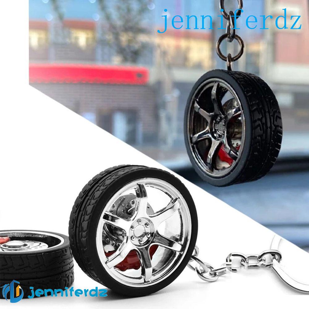 AJENNIFER Car Wheel Keychain Creative Key Chain Alloy Brake Discs Ring