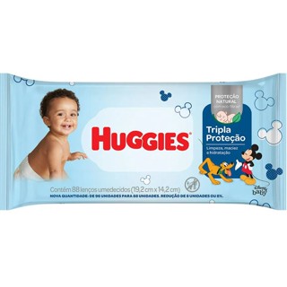KIT 12 PTC Lenços Umedecidos Huggies Tripla Proteção PTC 88 Unid.