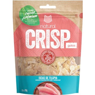 Petisco Natural Crisp Para Gatos Iscas de Tilápia 20g em Oferta na Shopee