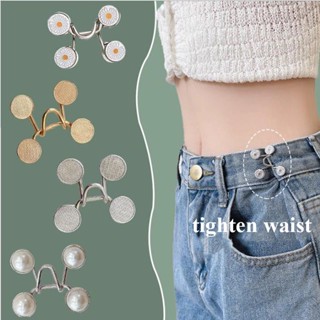 [Destaque] Saia Livre De Costura Cintura Apertada Fivelas Calças Linha De Folgada Clipes Destacáveis Jeans Cinta Botões
