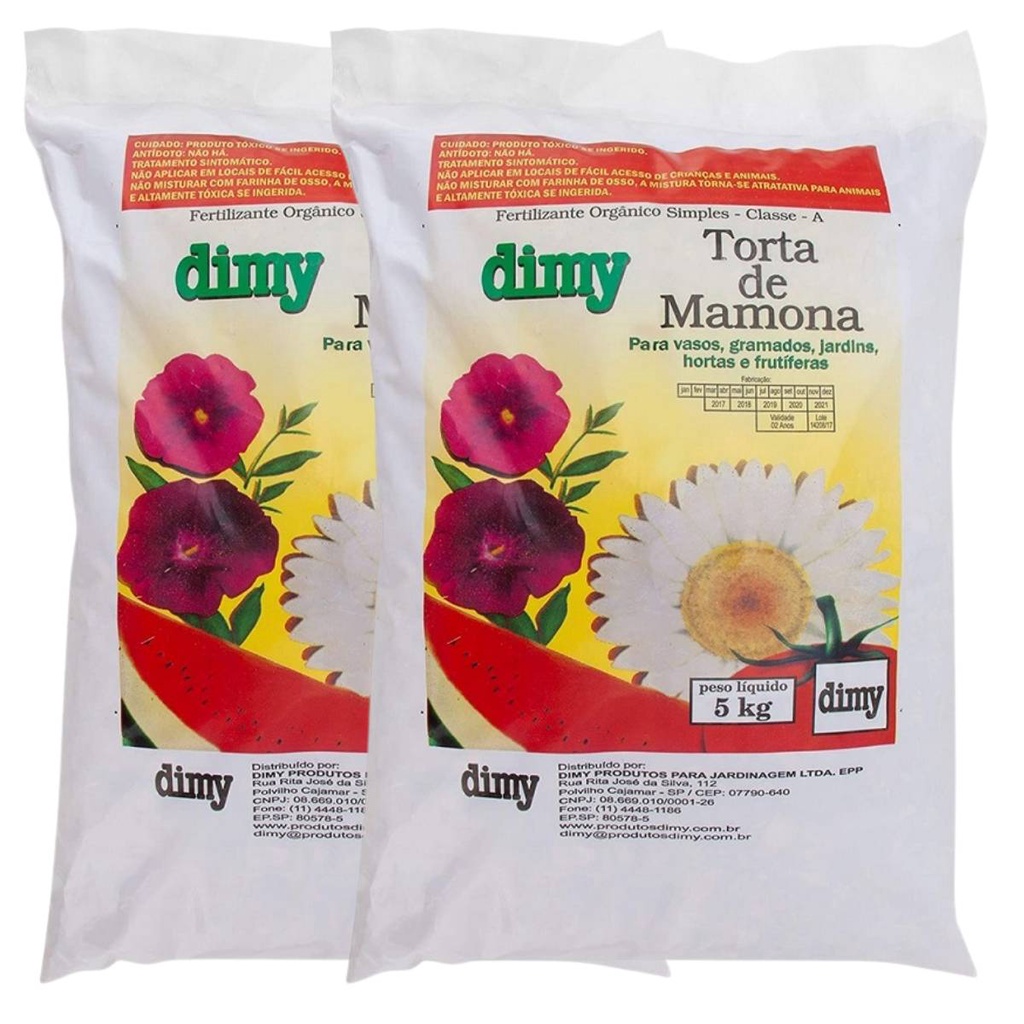Fertilizantes Adubo Orgânico Torta de Mamona (10kg) DIMY