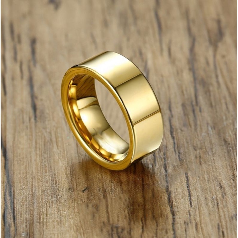 Aliança  Reta 6mm Unidade  Moedas antigas Banhado 18k Tungstênio enviar Tamanho no chat