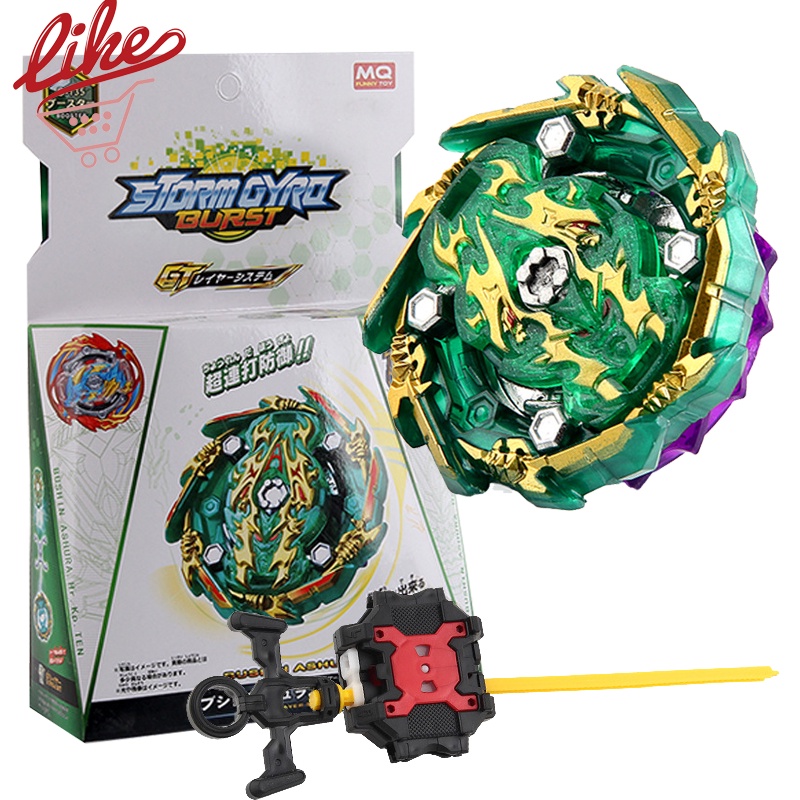 Kit Beyblade Burst B-135 Bushin Ashura , Gyro Com Caixa De Lançador em Oferta na Shopee