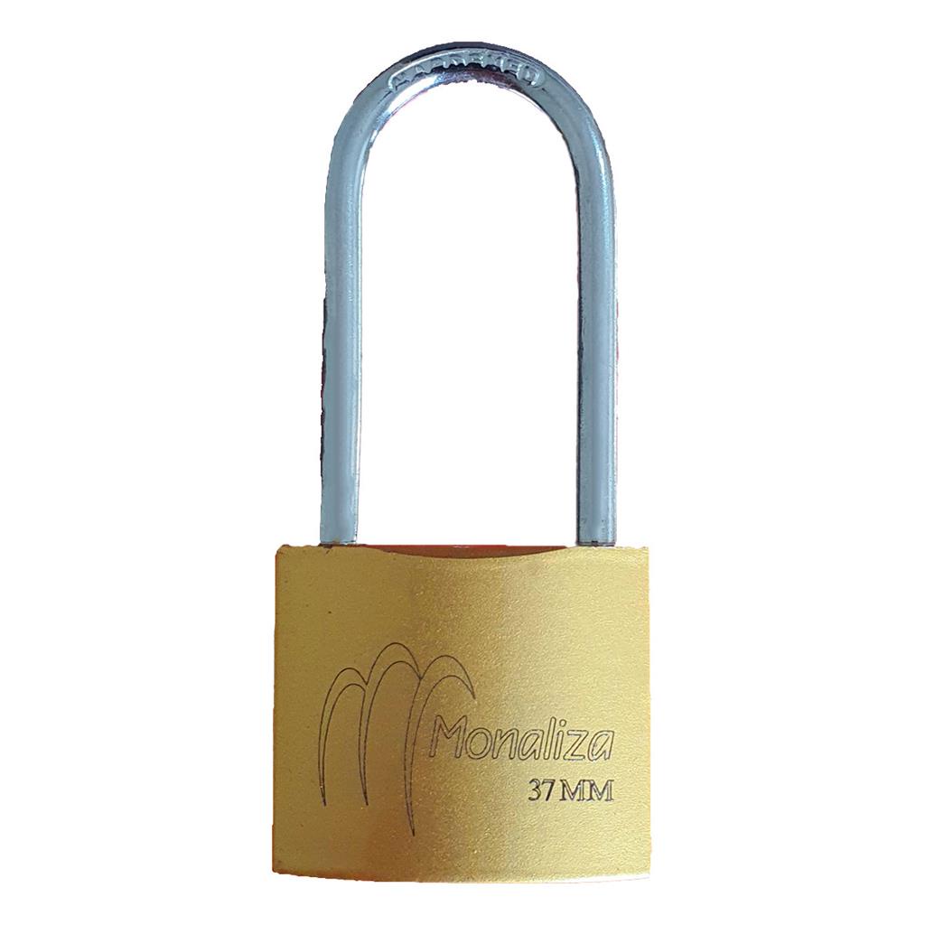 Cadeado 37 mm Haste Longa Latao 3 Chaves Cadeado Portão