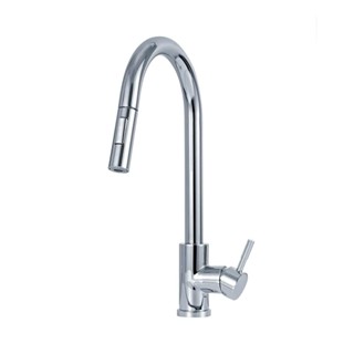 Torneira Para Cozinha Gourmet Misturador Monocomando Em Aço Inox 304 Iriri Pingoo - Prata