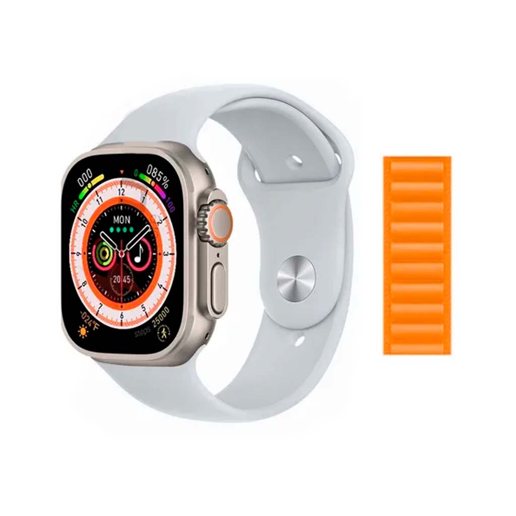 Relógio Smartwatch com duas pulseiras controle de mensagens musica e monotonamente de atividades fisicas