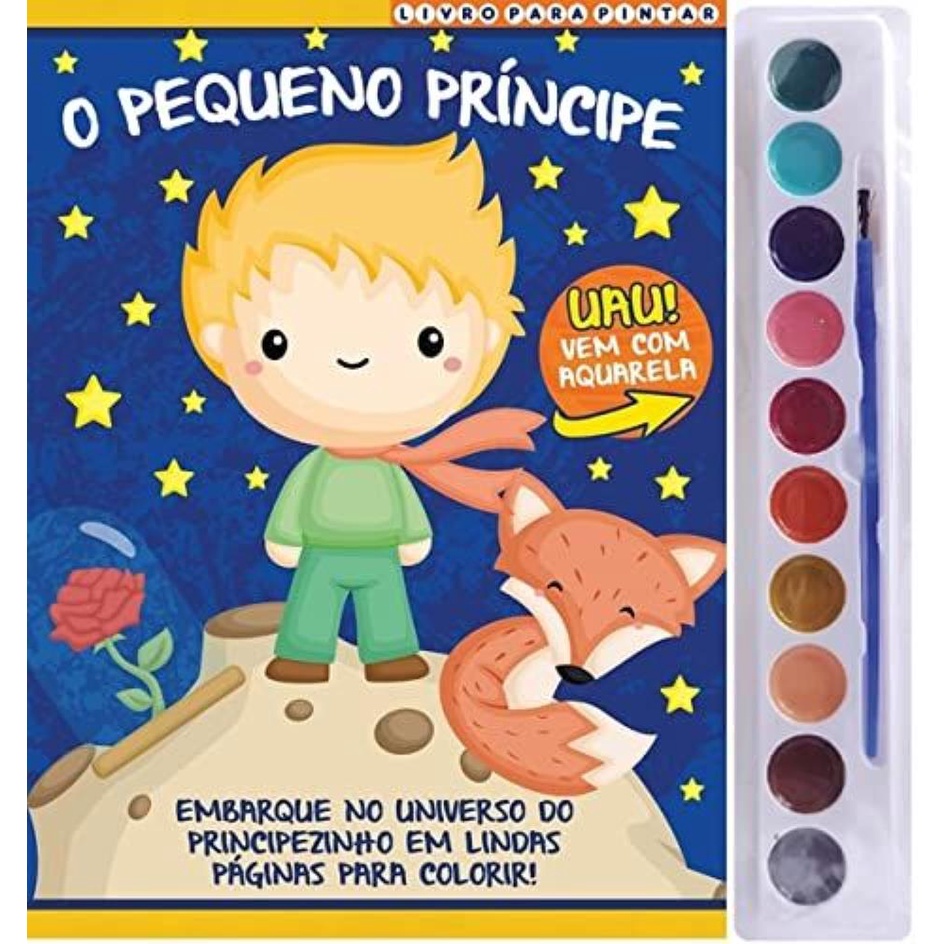 Livro O Pequeno Príncipe Para Pintar com Aquarela