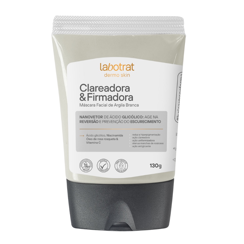 Máscara Facial Argila Branca Clareador Hidrata Labotrat 130g em Oferta na Shopee