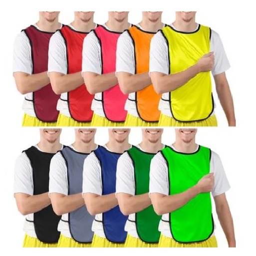 ⚽️ Colete de Futebol Simples Face Única com Elástico ⚽️