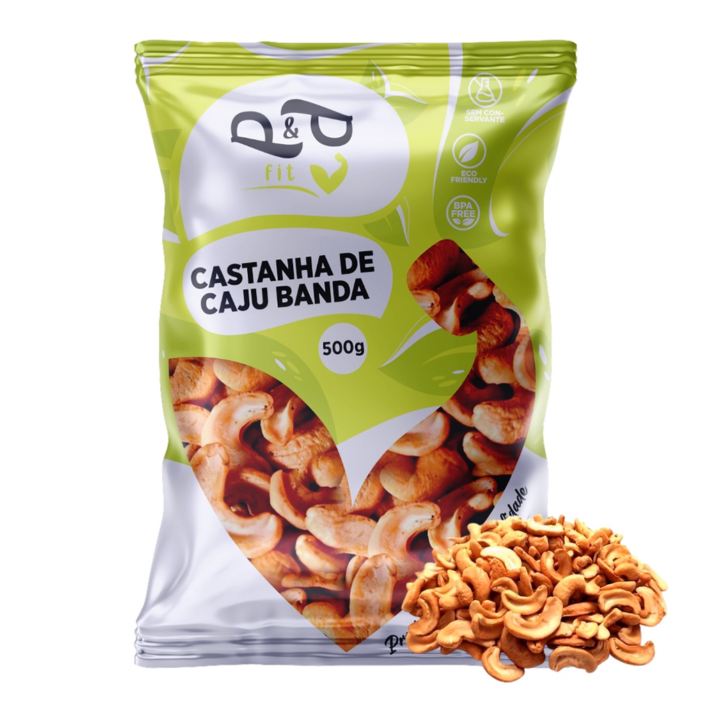 Castanha de Caju Banda 500g - P&P em Oferta na Shopee