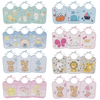 Babador Felpudo 3 Peças Com Forro Impermeável 100% Algodão - Bercinho em Oferta na Shopee