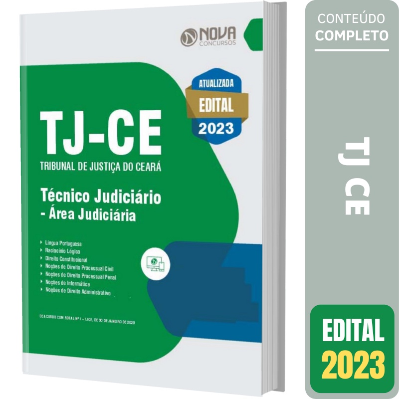 Apostila TJ CE - Técnico Judiciário - Área Judiciária em Oferta na Shopee